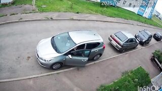 The girl was late for work because she was being stalked by a kitten.
