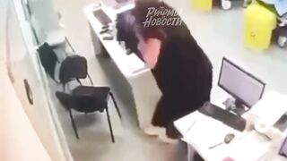 Vampire? Woman attacks her Co-Worker's Neck