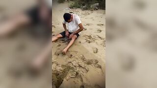 Iranian gets Instant Crab Karma