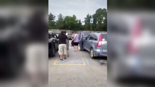 Guy with gun, confronts mass stabber at Walmart in Michigan