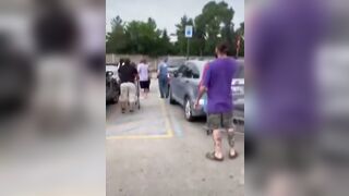 Guy with gun, confronts mass stabber at Walmart in Michigan