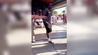 Fight Breaks Out at 'Wet n' Wild' as Little Kids Watch a Male Assault a Female