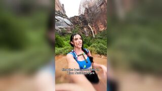 Heres why getting caught in a thunderstorm in Zion National Park is not a good idea: