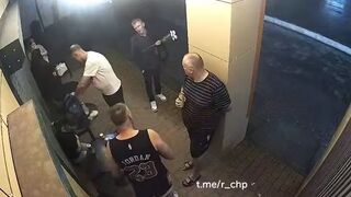 Man wearing "23" Jordan's Jersey quickly bleeds after Stab to the femoral artery.