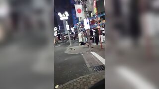 Japanese girl punches dude and gets taught a lesson