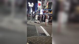 Japanese girl punches dude and gets taught a lesson