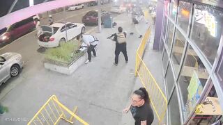 Security Guard delivers the quickest Karma in Shooting Point Blank (Alaska)