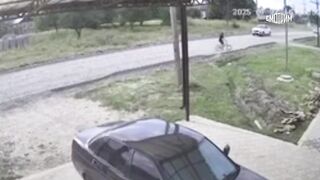 Poor kid on bicycle meets a Strange Ending