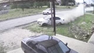 Poor kid on bicycle meets a Strange Ending