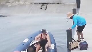 Boat Ramp unexpected exit, After give me the Finger !