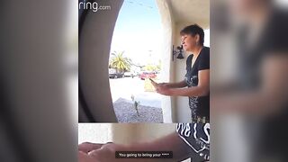 Woman calls out man for urinating on neighbor's lawn, and he attacks her