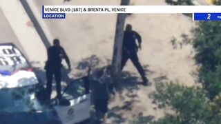 FAFO! Pursuit suspect punches LAPD officer, immediately finds out