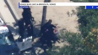 FAFO! Pursuit suspect punches LAPD officer, immediately finds out
