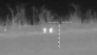 Russian sniper kills two Ukrainian soldiers with one bullet.