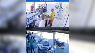 Watch the Female Employee in the Yellow Shirt (2 Angles)