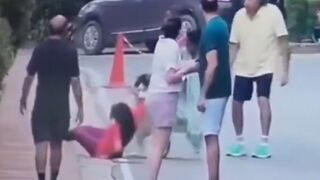 Pet Husky's Sudden Attack On Woman in Expensive part of Neighborhood