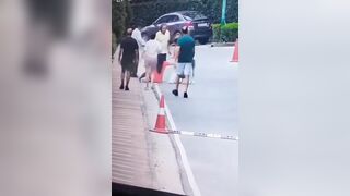 Pet Husky's Sudden Attack On Woman in Expensive part of Neighborhood