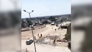 Terrible Tragedy, In Gaza, an airdrop containing humanitarian aid fell directly on a Family