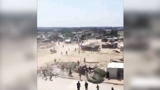 Terrible Tragedy, In Gaza, an airdrop containing humanitarian aid fell directly on a Family