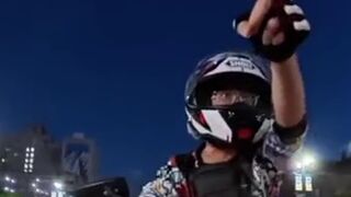 Crazy crash in Detroit, great reaction