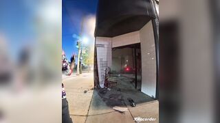 Crazy crash in Detroit, great reaction