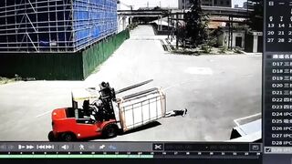 Woman on her Phone Knocked Over