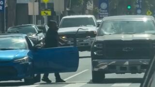 Lil road rage in South Gate
