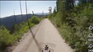 Scary close encounter