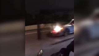 Lucky Donorcycle rider