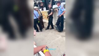 Security guard quits on the spot after dispute over helping fan in wheelchair