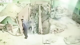 Retaining wall collapse