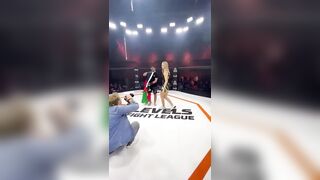 Islamic Fighter wants NOTHING to do with Female Ring Girl