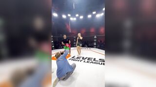 Islamic Fighter wants NOTHING to do with Female Ring Girl
