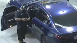 Driver stops for gas in middle of high speed police chase and still manage to escape