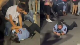 Caught Her Lacking: Brutal Fight In Texas between Kids and Police at bar