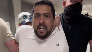 ICE agents just DRAGGED an illegal alien out of immigration court in New York.