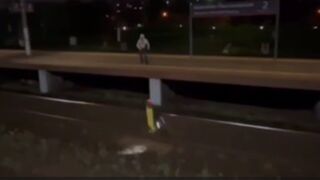 Natural Karma: Kid dumps rental scooter off bridge then his Flare gun goes off in his pants