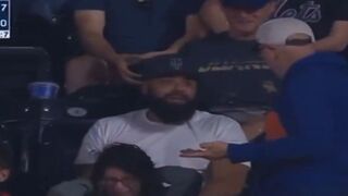 Black Guy Rips Baseball Away from Elderly White Guy at Mets Game.