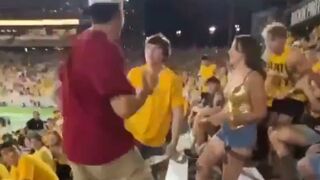 Arizona State Fan Gets Blasted With Flurry Of Punches