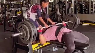 A good reminder to always have a spotter who can actually lift what you can