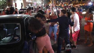 Full Female Crazy fight breaks out in parking lot in TX. Different one than last week's