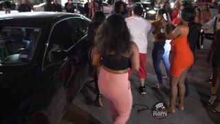 Full Female Crazy fight breaks out in parking lot in TX. Different one than last week's