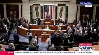 Democrats in the House shout "NOOO" for a moment of prayer for Charlie Kirk