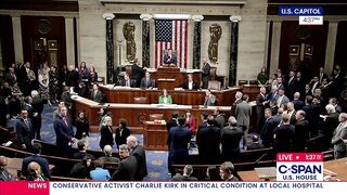Democrats in the House shout "NOOO" for a moment of prayer for Charlie Kirk