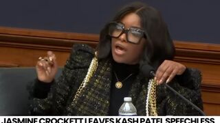 Jasmine Crockett tears Kash Patel a new one