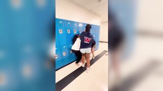 Feral usual suspect goes feral on a White student. Cuck teacher does nothing.