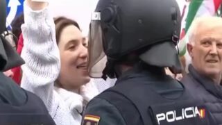 When the wife protests against the government, and the husband is in the police