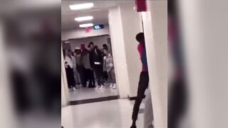 The usual suspect finds victim, assaults victim, pulls knife and stabs victim.