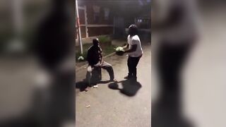 Usual suspect decides to drop a watermelon on another usual suspect.