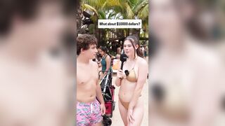 If he took the 1k why did she ask if he would 10k?